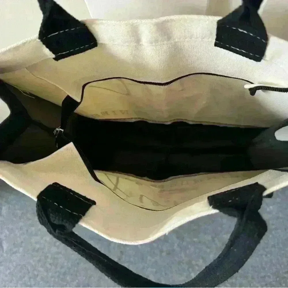 Canvas Tote Bag, Bunny Design for Bunny Lovers - Picture 2 of 6